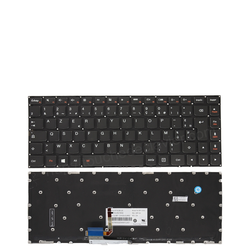 Touche De Clavier Lenovo Yoga 7 Pro-13IKB / C930-13 - Rechange, Fixation D'origine