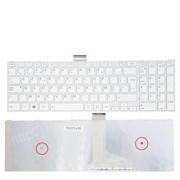 Tastiera Italiana NewNet Per Notebook Toshiba Satellite C55/C50: Con Frame, Compatibile Con C55-A-152 E Molti Altri, Layout QWERTY