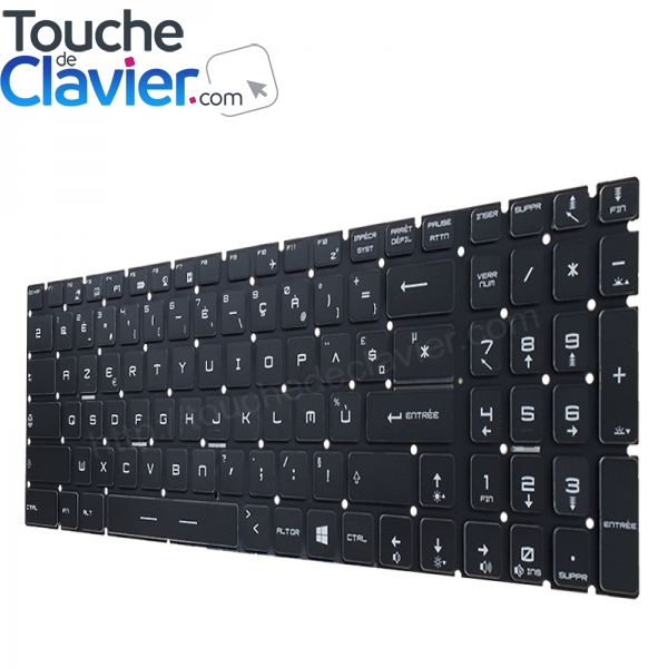 Clavier pour PC Portable MSI MSI GE62-2QC - Remplacer clavier ordinateur  portable MS Series 