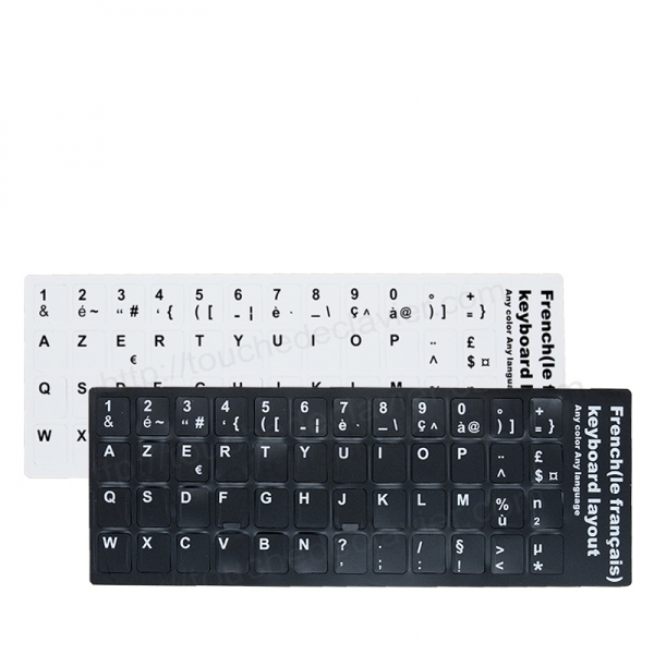 Sticker autocollant pour clavier d'ordinateur Français AZERTY