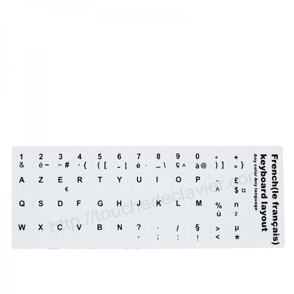 Sticker autocollant pour passer un clavier de QWERTY à AZERTY - Smartophone