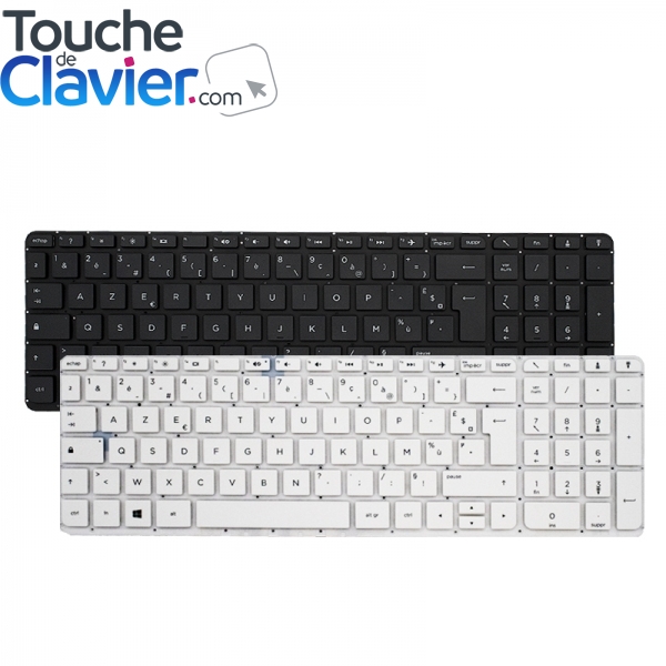 Clavier pour HP Pavilion 17-f166nf 17-f184nf Blanc Français Azerty